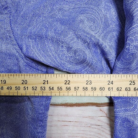 Robert Graham Mens Purple Paisley Long Sleeve Button-Down Shirt, Men's Small - Picture 11 of 13